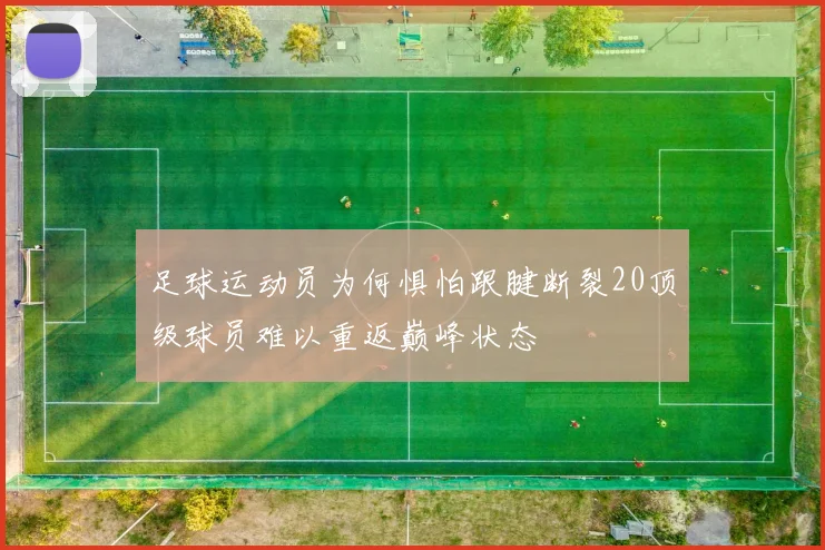 足球运动员为何惧怕跟腱断裂20顶级球员难以重返巅峰状态
